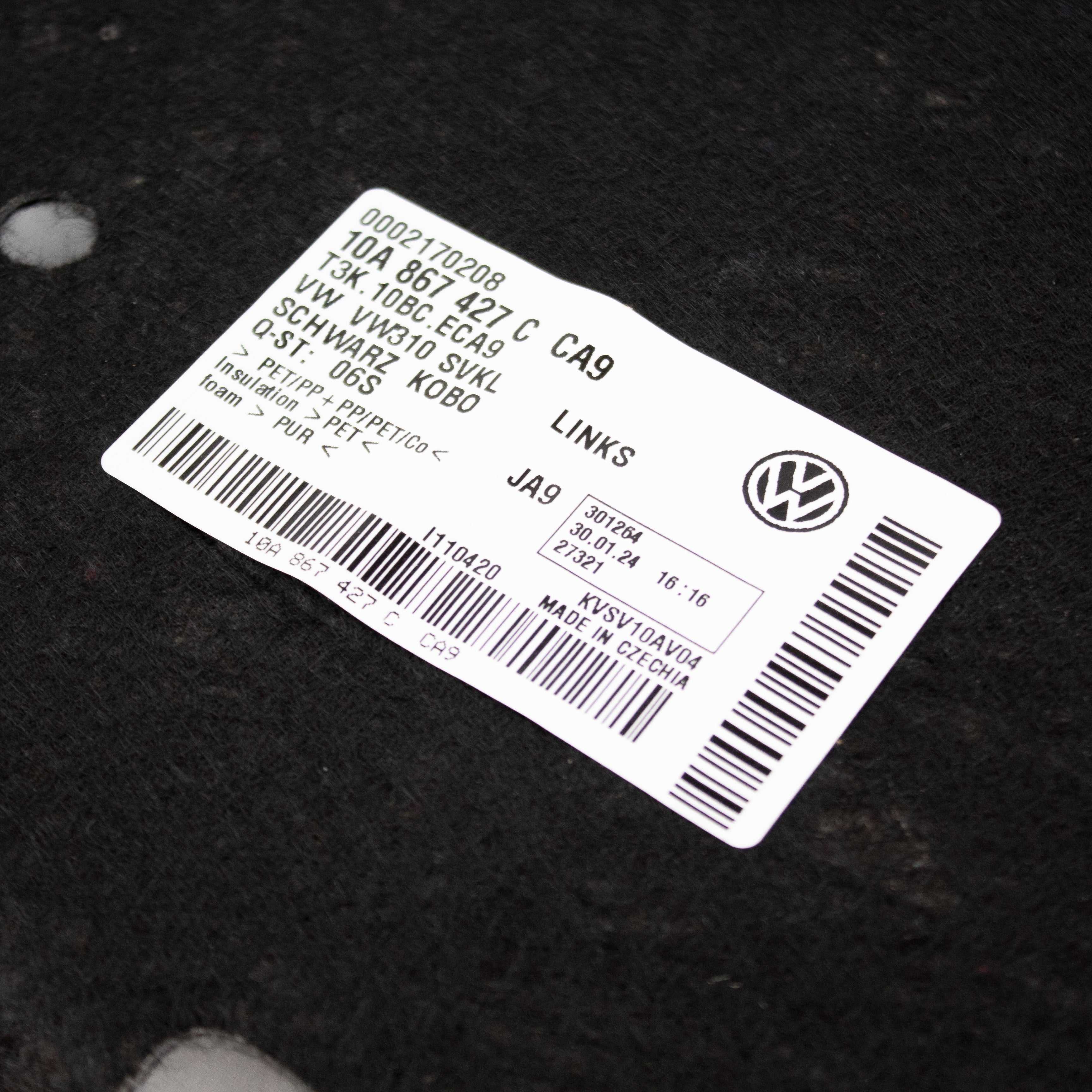 Original Volkswagen Kofferraum-Seitenverkleidungen für ID.3 und CUPRA Born