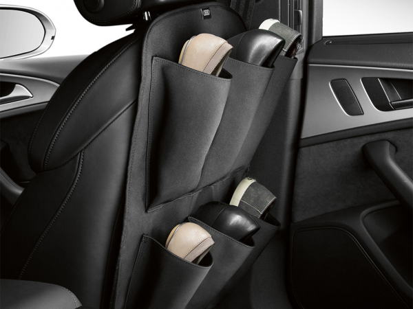 Audi Rückenlehnenschutz mit sechs Aufbewahrungsfächern