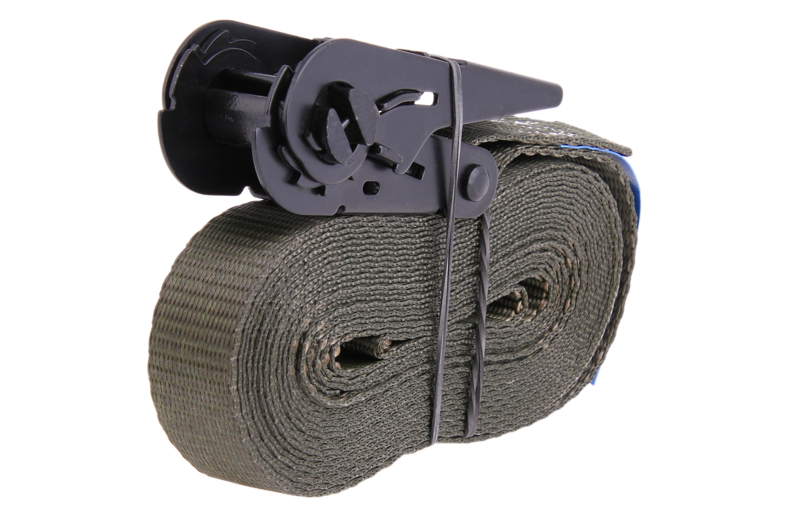 Zurrgurt /Spanngurt olivgrün, 6m, 25mm, LC 900 daN, einteilig, mit Ratsche