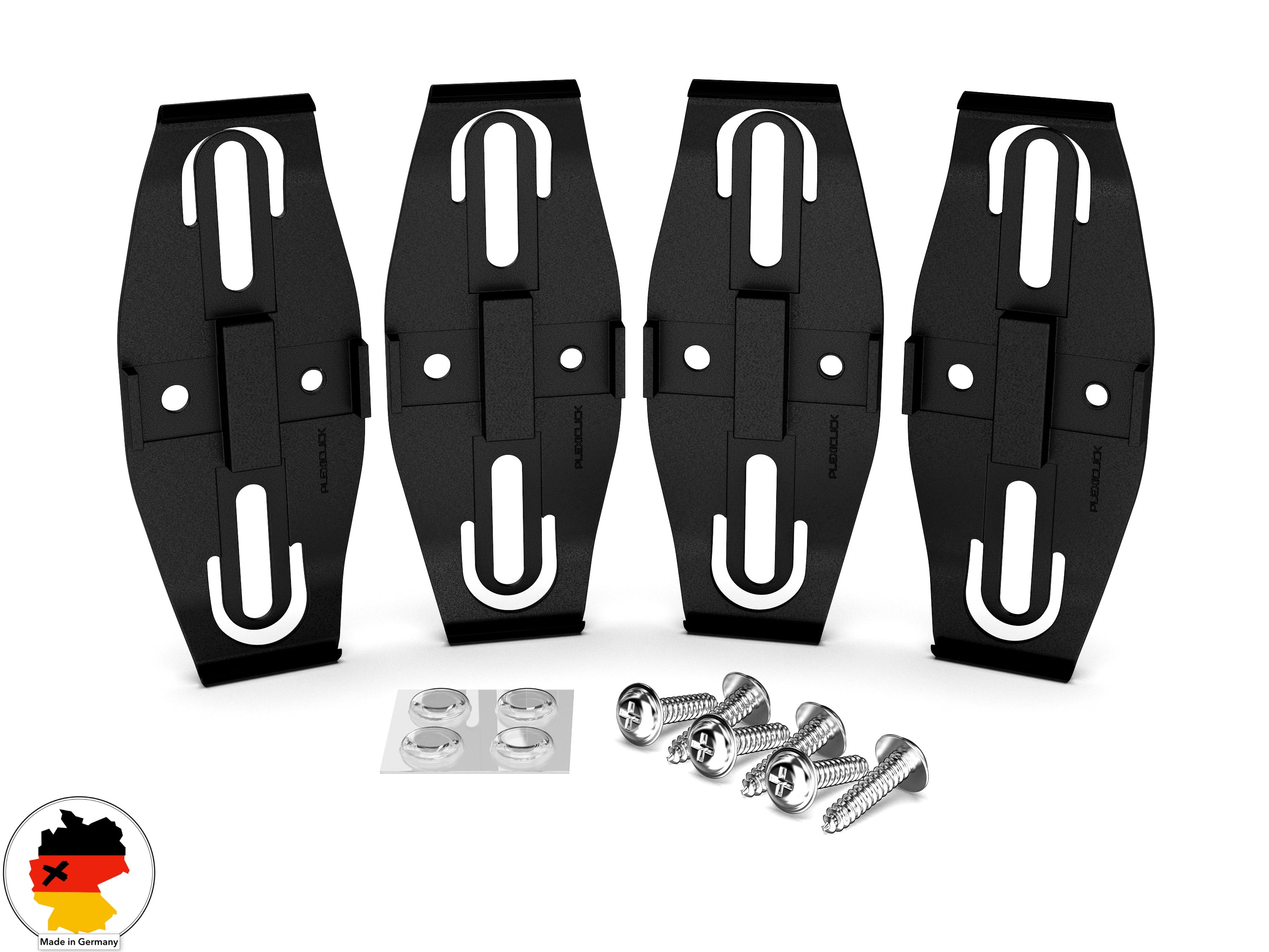 Plexiclick® Kennzeichenhalter | Schwarz